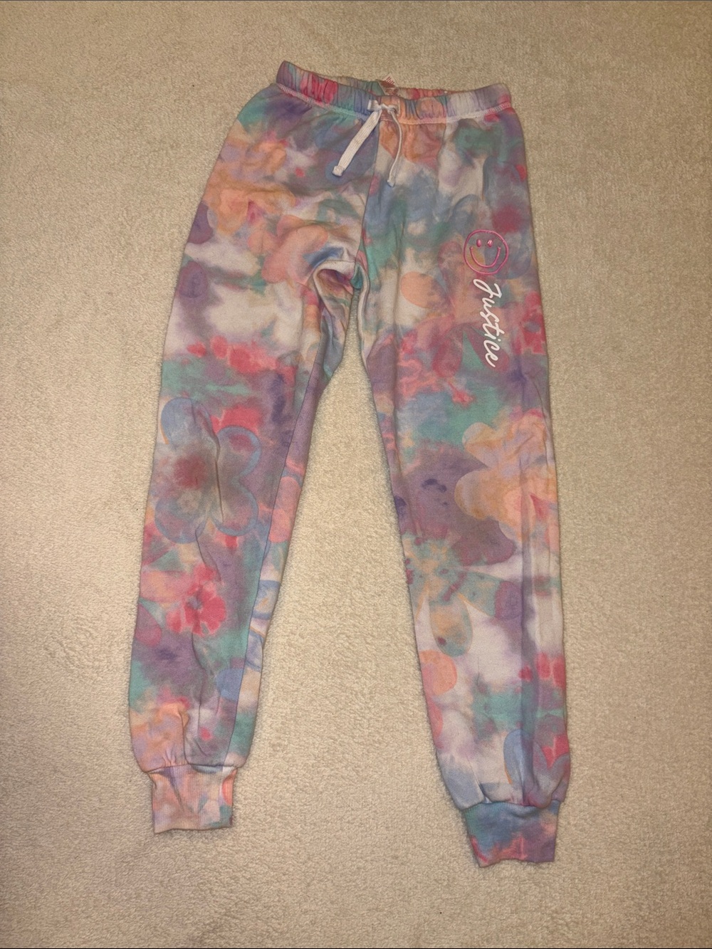 Justice Pastel Tie-Dye Sweatpants in Multi-Color